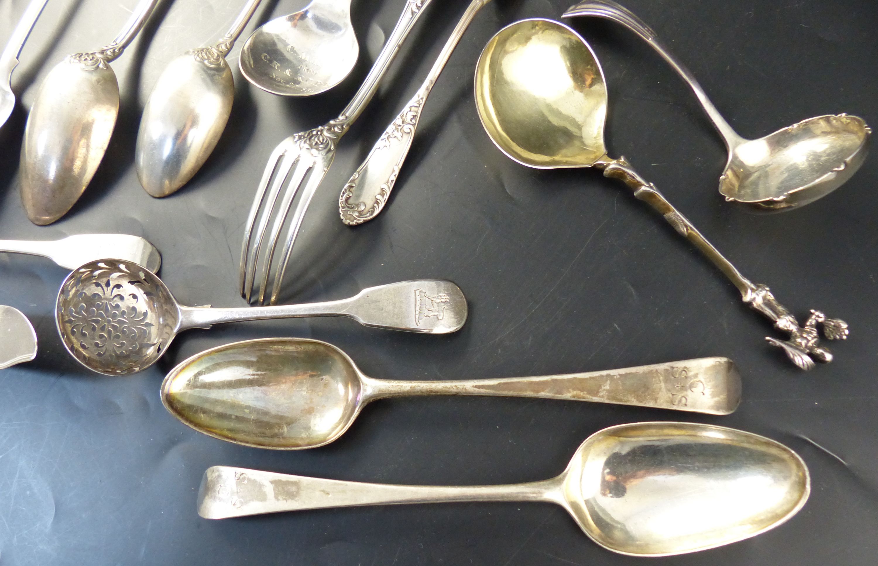 A small collection flatware
